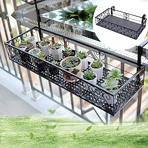 Suporte para Plantas PEALOV 1 Prateleira Metal PEALOV - Móveis de exterior - metal, preto, cinzento, branco