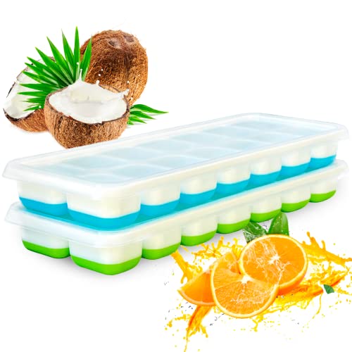 Conjunto 2 Bandejas Cubos Gelo Torgenn Azul e Verde Torgenn - Formas de gelo - bandeja, cubos gelo, azul, verde