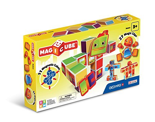 Jogo Magnético GEOMAG Robô (Idade Mínima: 3) Geomag - Brinquedos de conjunto de construção - jogo magnético, geomag robô, construção, peças geométricas, crianças