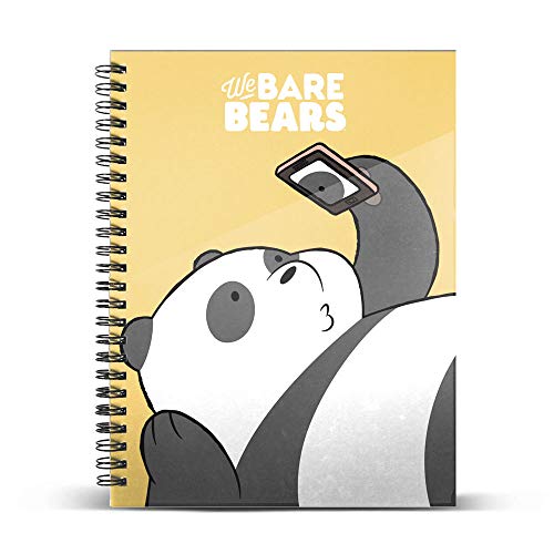 Caderno SOMOS OSOS Panda (A4 - 21x29.7cm) KARACTERMANIA - Cadernos e bloco de notas - a4, 21x29.7cm, 128 páginas, we bare bears