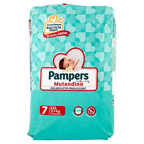 Fraldas PAMPERS Baby Dry XXL (Tam: 7) 14 Unidades Fater S.P.A. - Roupa interior - fraldas, pampers, baby dry xxl, tam 7, unidades