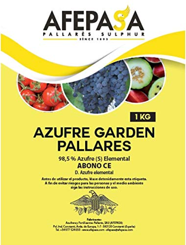 Pó de Enxadação Orgânica 1Kg - Azufre (Recondicionado Como Novo) AZUFRERA PALLARES - Controle de pragas - azufre, 1kg, pH 2.5, recondicionado