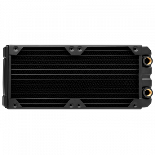 Radiador de Arrefecimento Líquido Corsair XR5 240 mm Preto Corsair - Peças de refrigeração de sistema de computador - 240mm, preto, alumínio, com fios