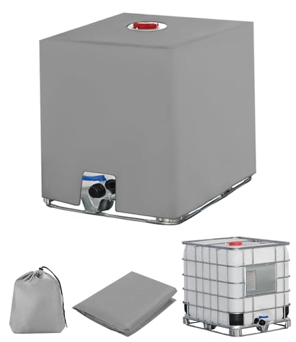 Cobertura para Tanque de Água 1000L Cinzento SOBEAU - Tanques de armazenamento - 1000l, cinzento, antivó, UV