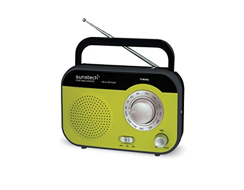Rádio Portátil SUNSTECH RPS560RD (Verde - Digital - FM/AM - Pilhas) SUNSTECH - Radios - portátil, digital, fm/am, pilhas