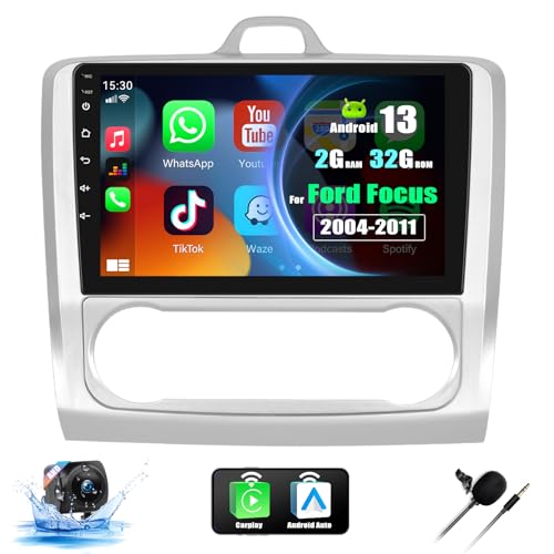 Autorrádio Auto Carplay Android 13.0 9'' com Ecrã Tátil para Ford Focus 2004-2011 SIXTOP - Aparelhos de áudio e vídeo para veículos e sistemas de painel - carplay, android 13.0, ecrã tátil, ford focus