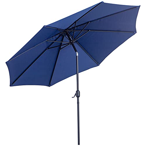Guarda-Sol Outsunny | 295 x 250 cm - Azul SPANISH AOSOM - Móveis de exterior - 295x250 cm, azul