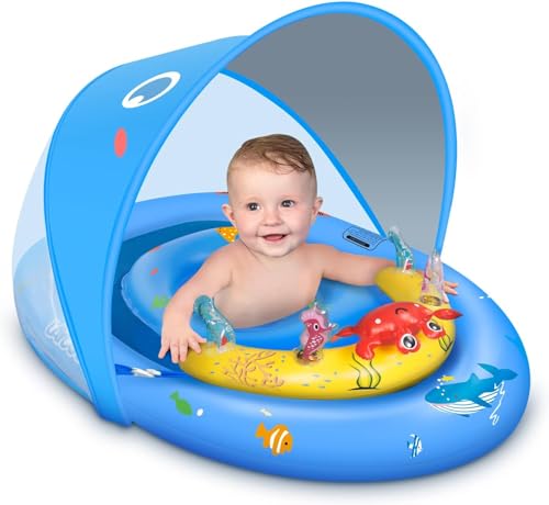 Flutuador para Bebé LAYCOL com Chapéu Solar e Conjunto de Brinquedos Jiangmen Leyoumei Daily Necessaries Co.,Ltd - Colchões e espreguiçadeiras de piscina - flutuador, bebé, chapéu solar, conjunto brinquedos, capacidades motoras