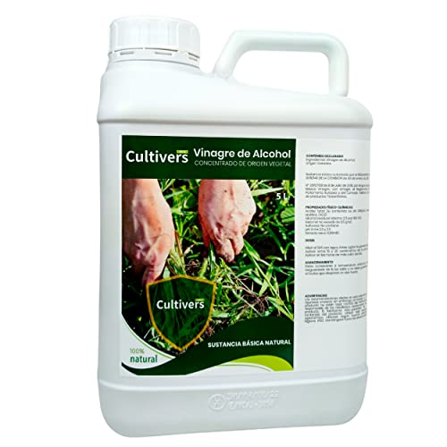 Vinagre de Álcool Cultivers 5L (Recondicionado Como Novo) Ecoforce - Herbicidas - concentrado, recarga, 5l, plástico