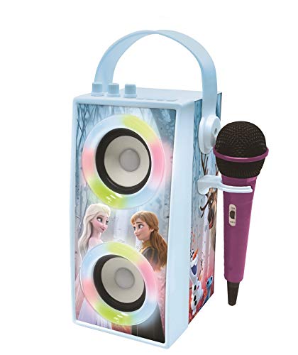 Microfone DISNEY Frozen (Azul - 1.5 x 15.4 x 23.2 cm) Lexibook - Sistemas de karaokê - bluetooth, frozen, altifalantes, usb