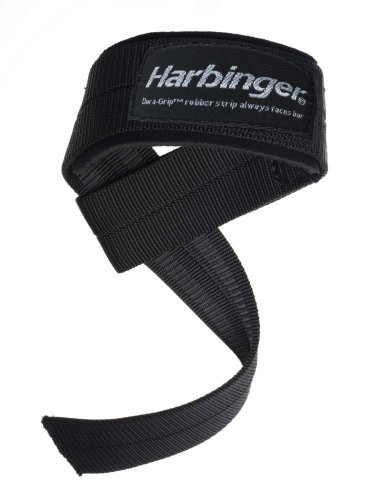 Harbinger Big Grip Pro Lifting Straps Preto (Recondicionado Como Novo) Harbinger - Luvas de levantamento de peso e suportes para as mãos - big grip, pro lifting straps, preto