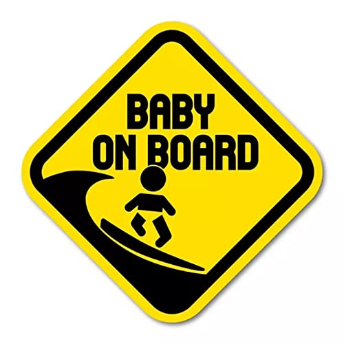 Autocolante de Carro MacMrds Surf Baby 1 Peça MACMRD~ - Materiais de arte e artesanato - autocolante, carro, macmrs, surf baby, 1 peça