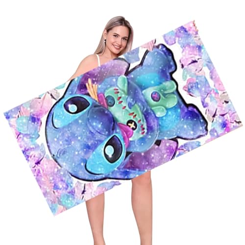 Toalha de Banho TOUFAING Stitch (75x150 cm) Tuofang - Roupa de cama e cama - microfibras, 75x150 cm