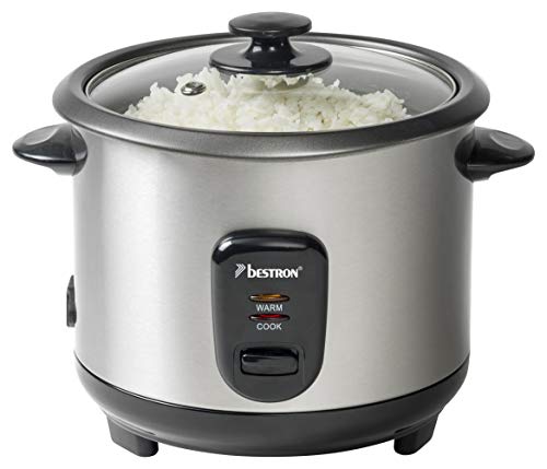 Panela de Arroz Elétrica BESTRON ARC100 (400 W) Bestron - Panelas de arroz - 400 W, preto inox, máquina de arroz