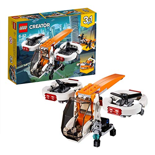 LEGO Creator Drone de Exploração (Idade Mínima: 6) LEGO - Blocos de encaixe - drone, exploração, garra de aterragem, cabina abatível