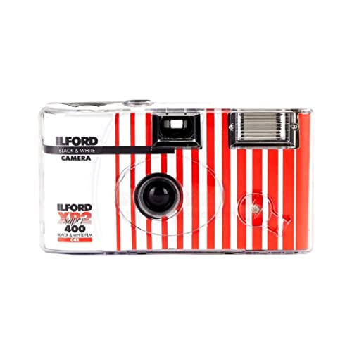 Máquina Fotográfica Ilford XP-2 Branco e Preto Ilford - Câmeras descartáveis - máquina fotográfica, ilford xp-2, branco e preto, flash incorporado, foco manual, lente fixa