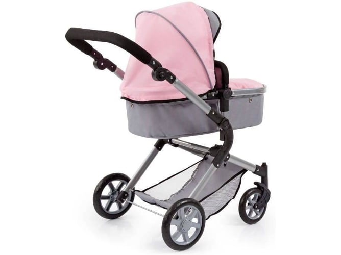 Carrinho de Bonecas BAYER CITY NEO (Idade Mínima: 3) Bayer - Móveis para bebês e crianças pequenas - segurança, 2 rodas, cesta, puxador ajustável