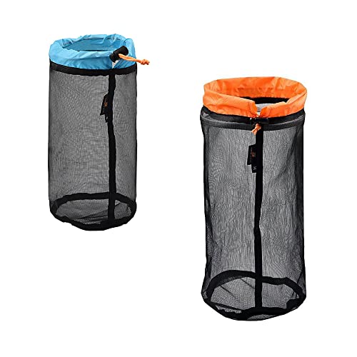 Bolsa para Campismo HLIWS 2 Peças Saco de Malla Preto HLIWS - Aparelhos de lavanderia - campismo, mala, preto