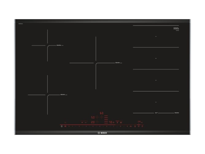 Placa de Indução BOSCH PXV875DC1E (Eléctrica - 80.2 cm - Preto) Bosch - Cooktops - indução, bosch, 80.2 cm, preto