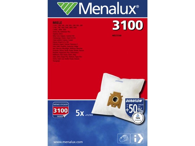 Máquina de Lavar Roupa MENALUX 3100 (8/6 Kg - 1400 rpm) Menalux - Máquinas de lavar - 8 kg, 1400 rpm, 4 programas, preto
