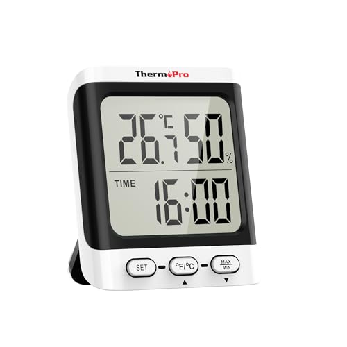Termómetro e Hidrómetro ThermoPro TP152 | Branco ThermoPro - Previsores do tempo e estações - termómetro, hidrômetro, branco