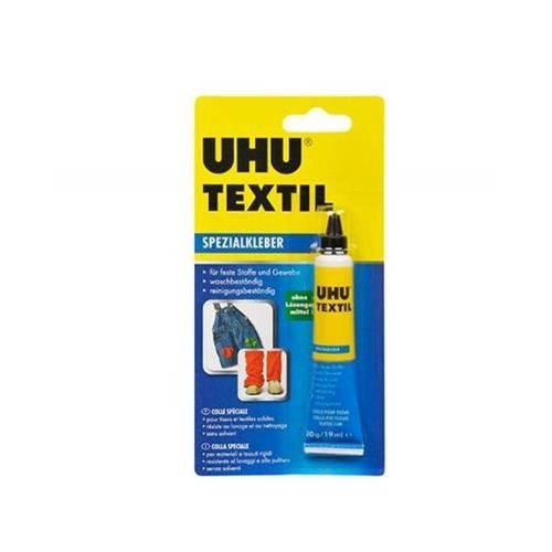 Cola para Tecidos UHU 19 Ml (Recondicionado Como Novo) Imedio - Adesivos e ímãs para artesanato - cola para tecidos, uhu 19 ml, recondicionado como novo, fixar pequenos reparos, acolchoamento de almofadas
