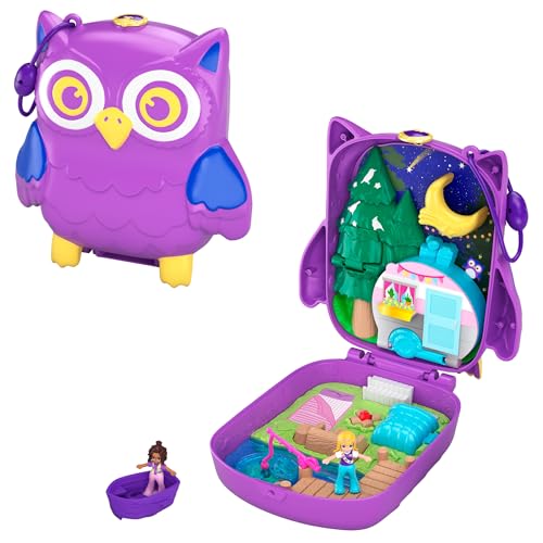 Conjunto de Bonecos temáticos para crianças POLLY POCKET Polly Pocket La Nuit En Forêt Du Hibou Mattel - Conjuntos de brinquedos - Polly Pocket, La Nuit, Forêt Du Hibou, 2 bonecas, 5 acessórios