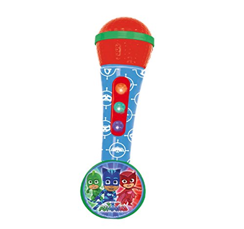 Microfone PJ MASKS (Recondicionado Como Novo) REIG - Microfones - recondicionado, melodias, bateria substituível