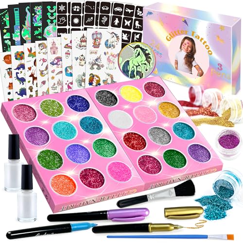 Lubibi Kit Tattoos Purple 24 Colors And 60 Designs Lubibi - Tatuagens temporárias - 24 cores, 60 desenhos, rotuladores, autocolantes