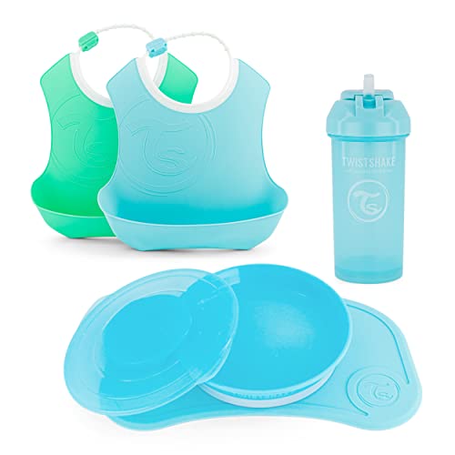 Conjunto de Refeição TWISTSHAKE Messy Free Mealtime Kit (5 Un) Twistshake - Conjuntos de presente para bebê - pratos, vaso, toalha, crianças