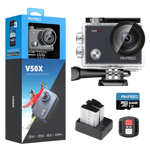 Action cam AKASO V50X (4K - 12 MP - Wi-Fi) AKASO - Câmaras de vídeo - 4k, 12 mp, wi-fi, 30 fps