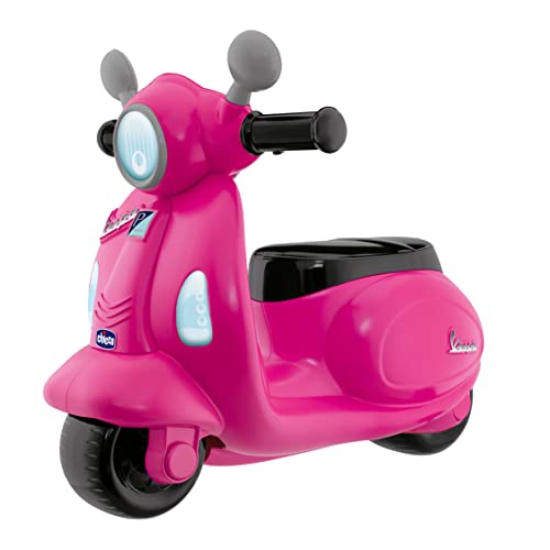 Mota CHICCO Moto Portador Primavera Rosa Chicco - Veículos de empurrar e pedalar - mota, chicco, primavera, rosa, design vespa, rodas removíveis, manipulo cento atividades, luzes sons