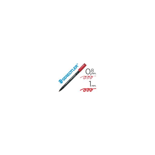 Marcador STAEDTLER Lumocolor Permanent Vermelho (Caixa de 12) Staedtler - Marcadores e marcadores de texto - tinta resistente, polipropileno, 12 unidades, vermelho