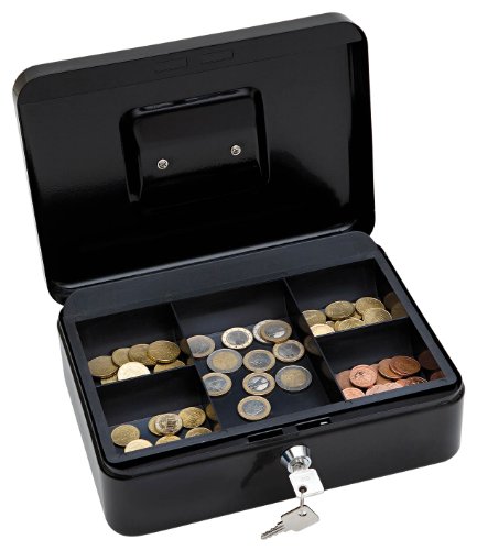 Caixa de Arquivo WEDO 145321X Preto (25 x 18 x 9 cm) Wedo - Caixas de dinheiro - 25x18x9 cm, plástico, preto, 1.2 kg