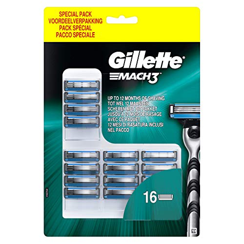 Lâminas de Barbear GILLETTE Mach 3 Turbo (16 Un) Gillette - Lâminas e navalhas de barbear - mach 3 turbo, 16 un