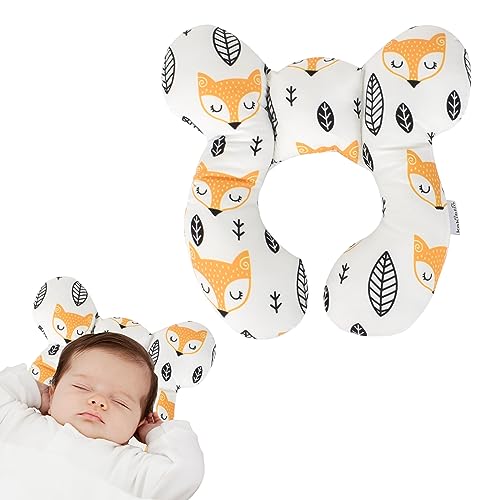 Almofada de Viagem para Bebés ZOOLINO Travel Pillow Disnace - Móveis para bebês e crianças pequenas - 25x23cm, algodão, lavável, design U