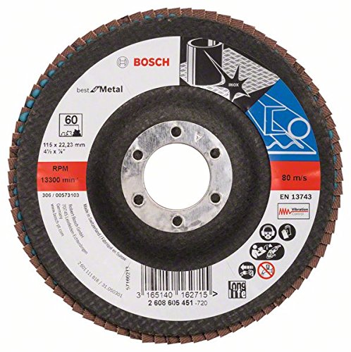 Lixa BOSCH Expert para Lixadeiras Orizontais - 115x1.6x0.3 mm - G 60 - 6928595035 Bosch - Acessórios para ferramentas - circonio, 115 mm, grano 60, fibra vidrio