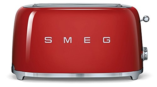 Torradeira 4 fatias SMEG ANNIB50 (850 W - Vermelho) Smeg - Torradeiras - torradeira, 4 fatias, smeg annib50, 850 W, vermelho
