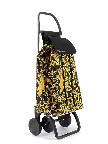 Carrinho de Bebé Individual GLORIA 4 Rodas Preto e Dourado (55x84x87cm) Rolser - Manuseio de materiais - 4 rodas, preto, dourado, 55x84x87cm