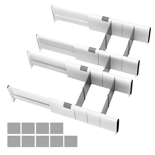 Organizador de Gavetas INNOVATION HOME FURNISH 9 Separadores (Branco - MDF) BillyBath - Organizadores de gavetas para casa - organizador, gaveta, separadores, branco, MDF