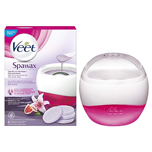 Conjunto Depilatório VEET Waxing Kit Spawax Veet - Kits e suprimentos de depilação com cera - calentador, cera, depilação
