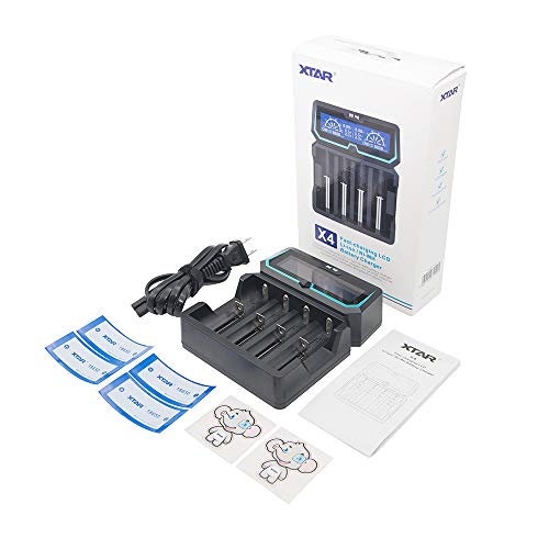 Carregador de Bateria XTAR X4 2A Rapid Universal XTAR - Carregadores de bateria de uso geral - universal, luz LED, porta USB
