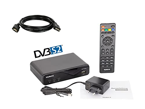 Receptor de TV por satélite Humax HD Nano | Preto (Televisor) HUMAX - Áudio - receptor tv satelite, dvb-s, dvb-s2, full hd, mpeg-4, H.264