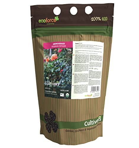 Abonos para Plantas Ornamentais CULTIVERS FERTILIZANTE ROSAS (1Kg) Ecoforce - Adubos - ecológico, rosas, trepadeiras, floração, natural