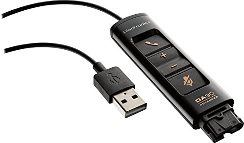Adaptador PLANTRONICS DA90 USB Audio Processor Plantronics - Placas e adaptadores de áudio - usb, audio processor, preto