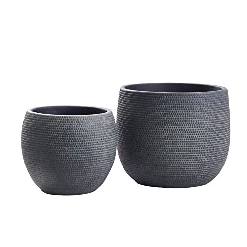 Vaso OLLY & ROSE Barcelona Preto (Cerâmica) Olly & Rose - Móveis de exterior - vaso, cerâmica, preto