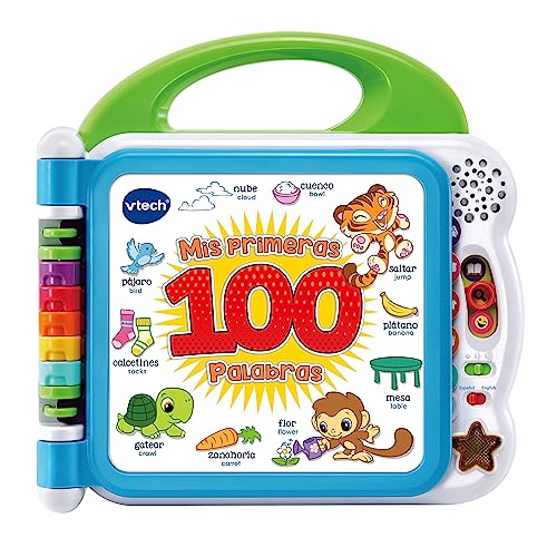 Brinquedo Educativo VTECH My First 100 Words VTech - Livros - interativo, palavras, imagens coloridas, sons