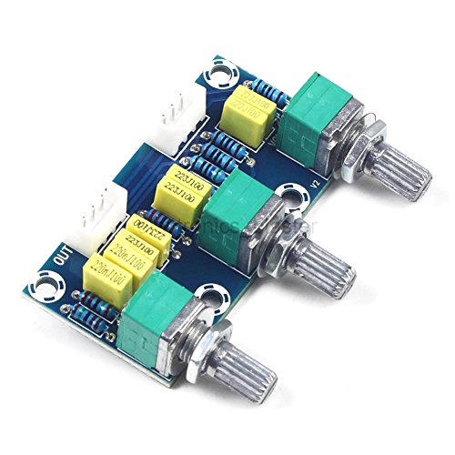 Preamp Tone Board Volume Boost Hi-Fi Card DollaTek - Acessórios para guitarra - dois canais, hifi, volume ajustável, potenciómetro