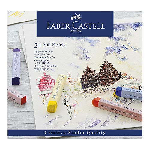Lápis Cor Faber Castell Soft Pastels Gold 1.6 Mm 24 Cores Faber-Castell - Pasteis de cera - pastéis, 24 cores, 1.6 mm, removíveis