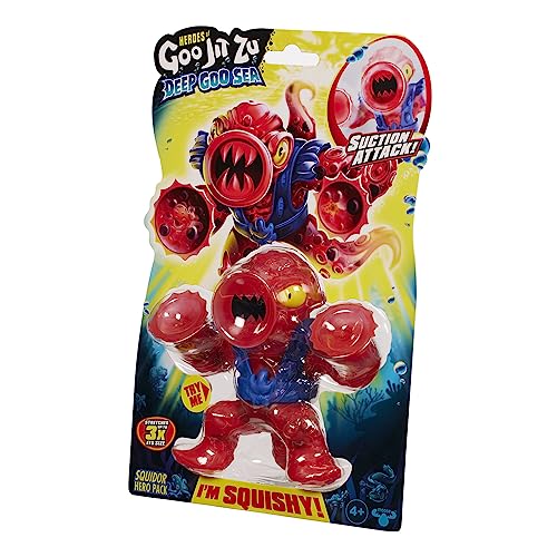 Figura de Ação BANDAI Deep Goo Sea Squidor Bandai rojo - Brinquedos - macio, elástico, pegajoso, poder único
